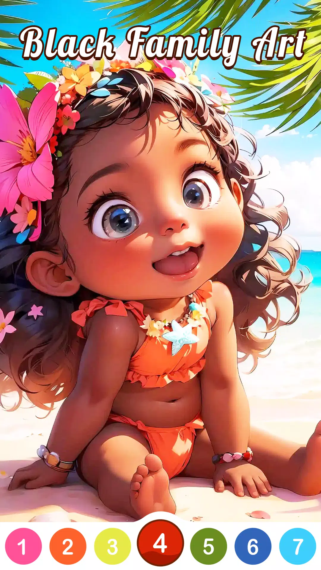 Screenshot Black Family Coloring Games 2