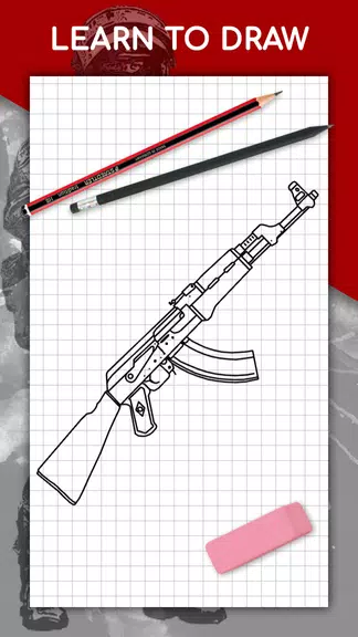 How to draw weapons by steps Screenshot 1