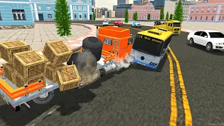 Transporter Truck Driving 3D captura de pantalla 