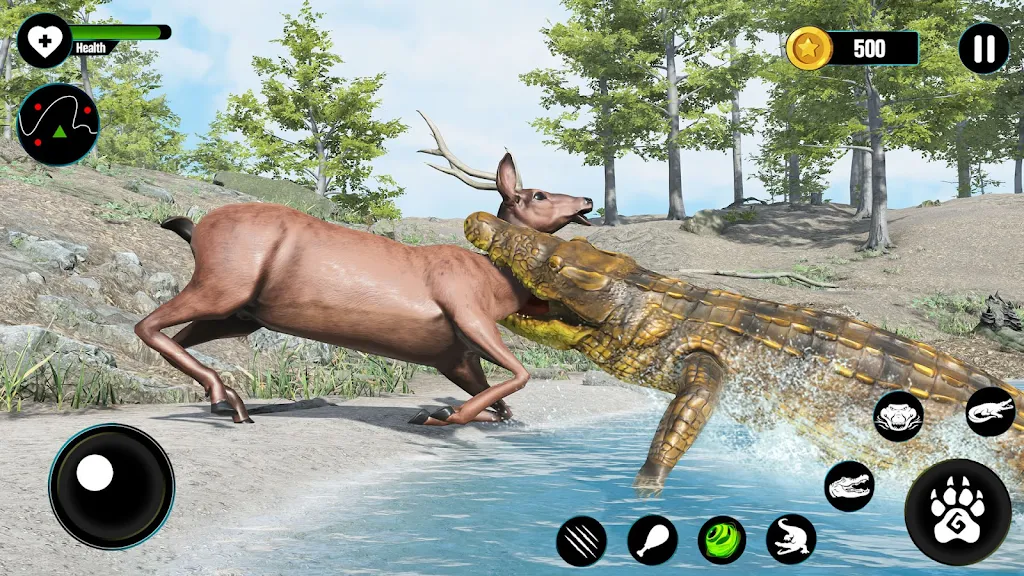 Crocodile Attack Animal games Screenshot 1