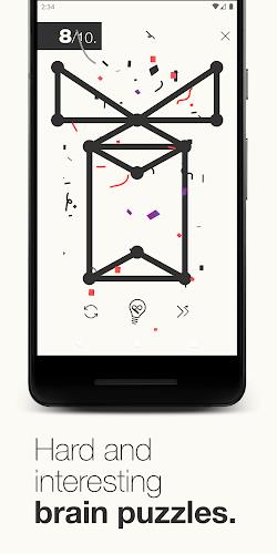 1Line & dots. Puzzle game. screenshot 3