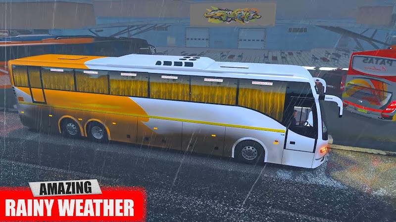 Euro Coach Bus Driving Games स्क्रीनशॉट 4