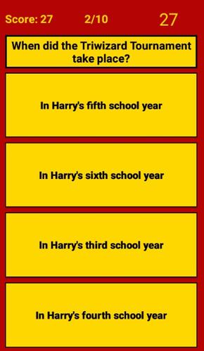 Screenshot HP Quiz 4