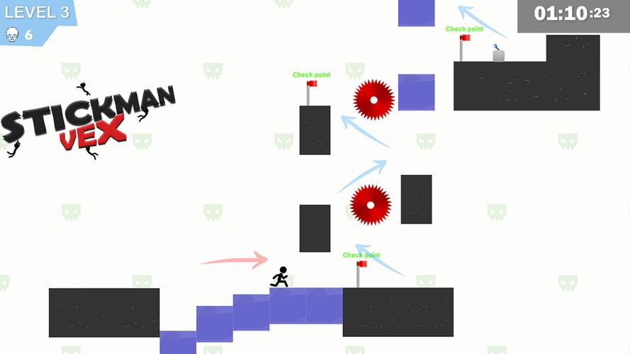 Stickman Impaled : Vex экрана 2
