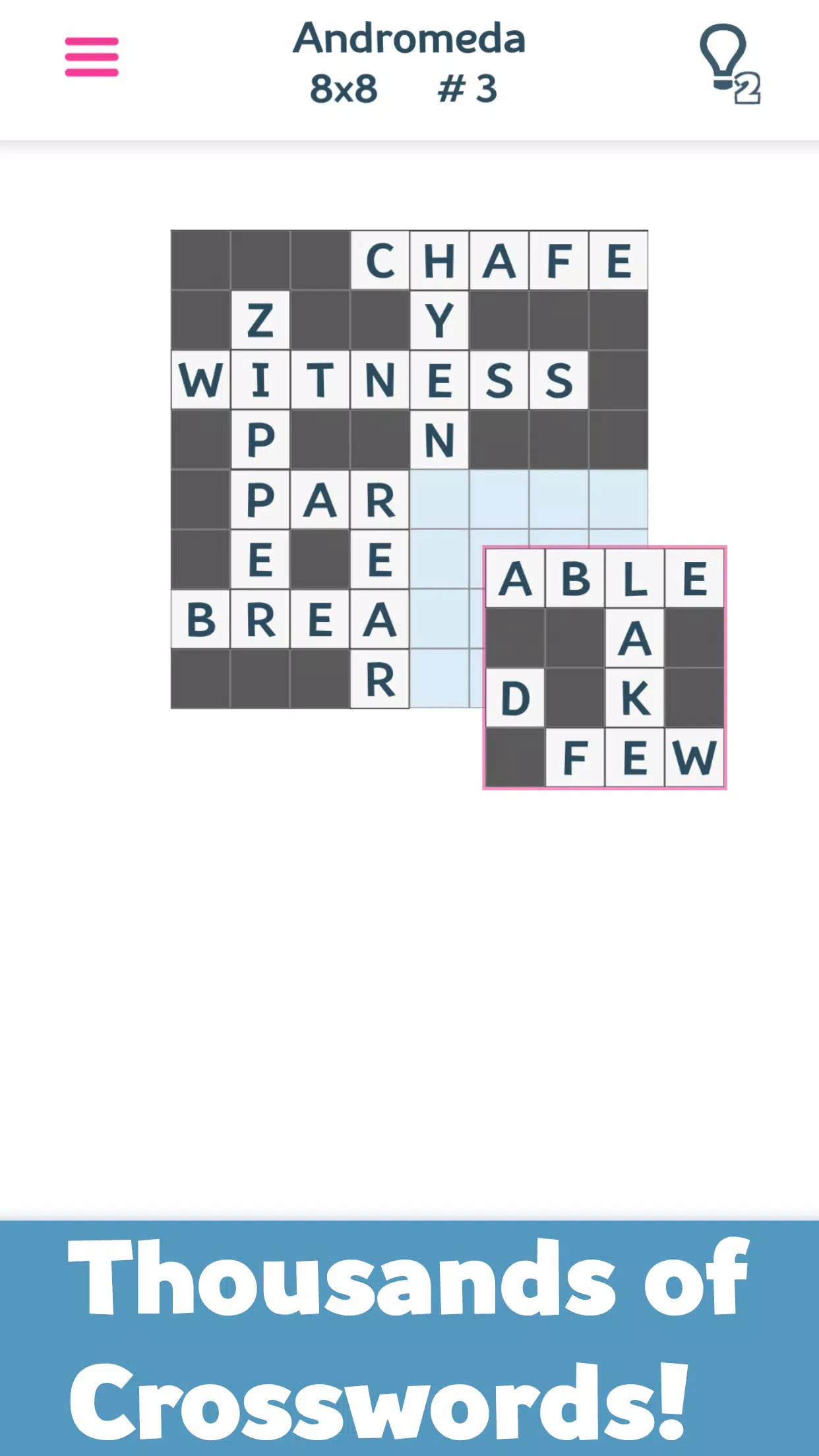 Crosswords(Fill-Ins+Chainword) Screenshot 3