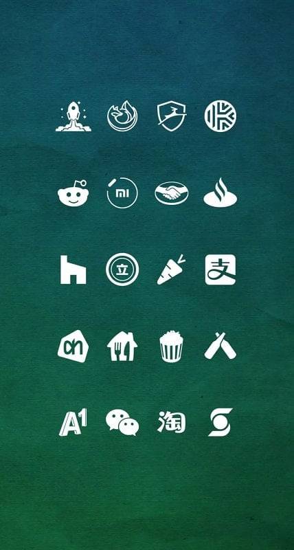 Whicons - White Icon Pack экрана 4