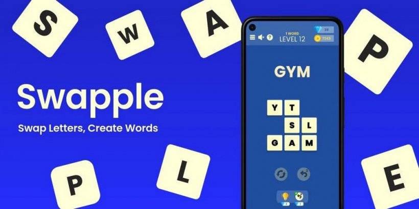 Swapple vê você telhas deslizantes para fazer palavras neste atraente quebra lógico, fora agora