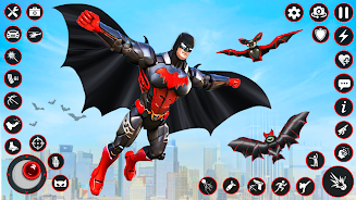 Bat Hero Dark Crime City Game captura de pantalla 