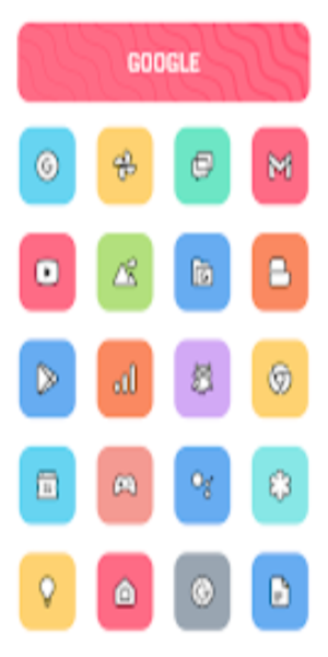 Crayon Adaptive IconPack captura de pantalla 