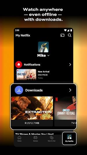 Netflix Tính năng tải xuống