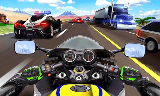 Moto Bike Highway Traffic Race captura de pantalla 