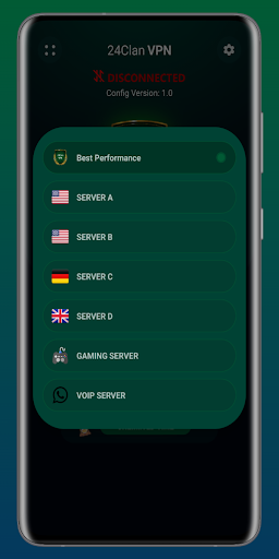 24clan VPN Lite SSH Gaming VPN screenshot 3