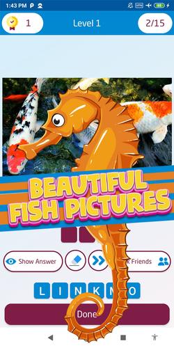 Screenshot fish quiz games 4