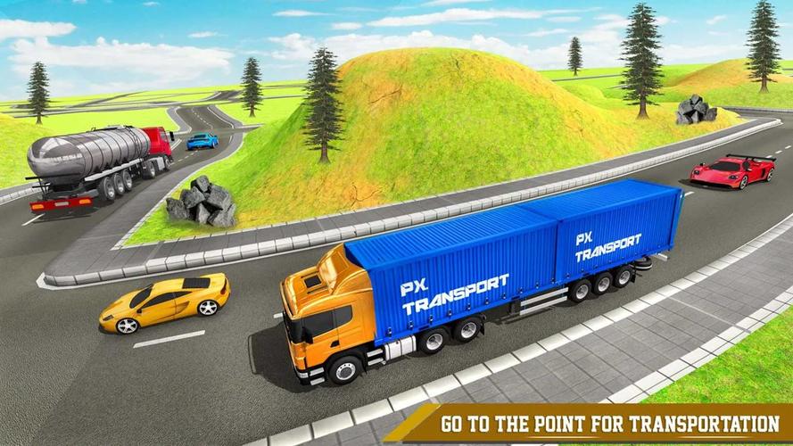 Cargo Transport Truck Driving экрана 2
