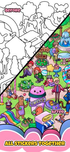 Sticker book & coloring puzzle Screenshot 4