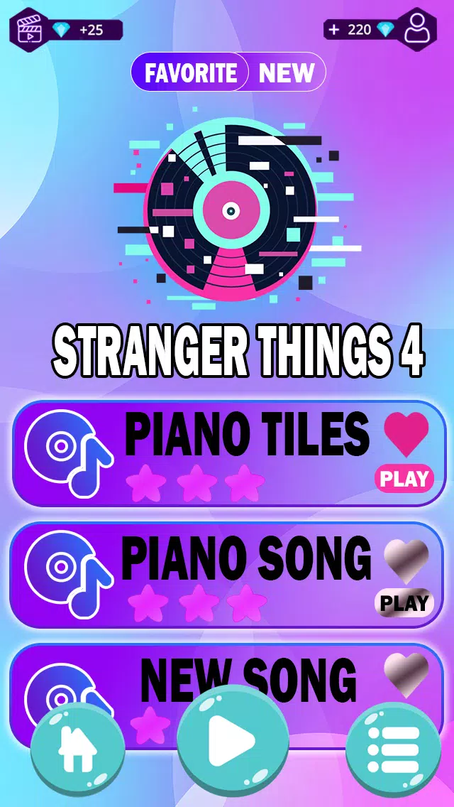 Stranger Things 4 Piano Tiles应用截图第1张