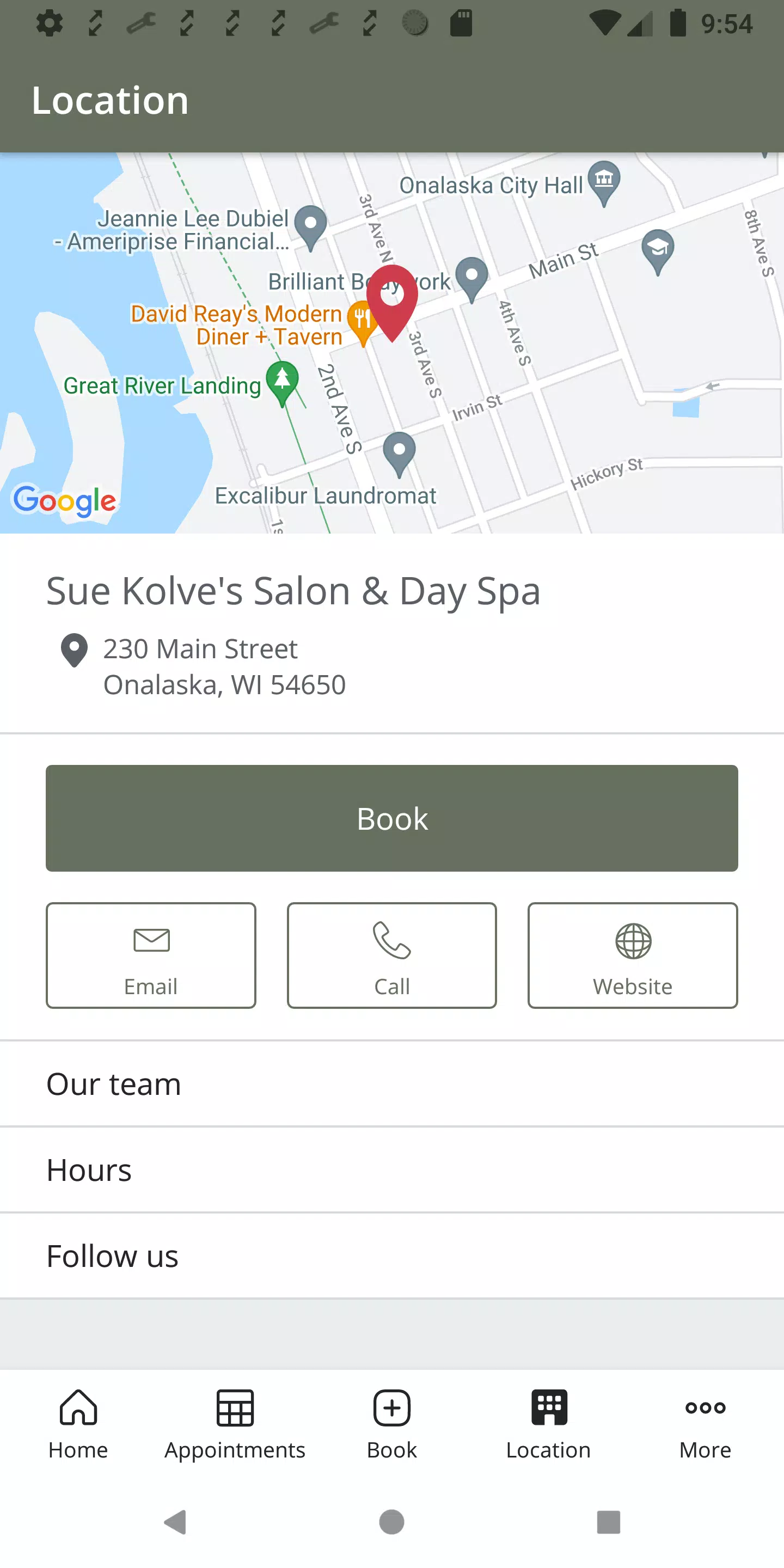 Sue Kolve’s Salon & Day Spa ảnh chụp màn hình 4