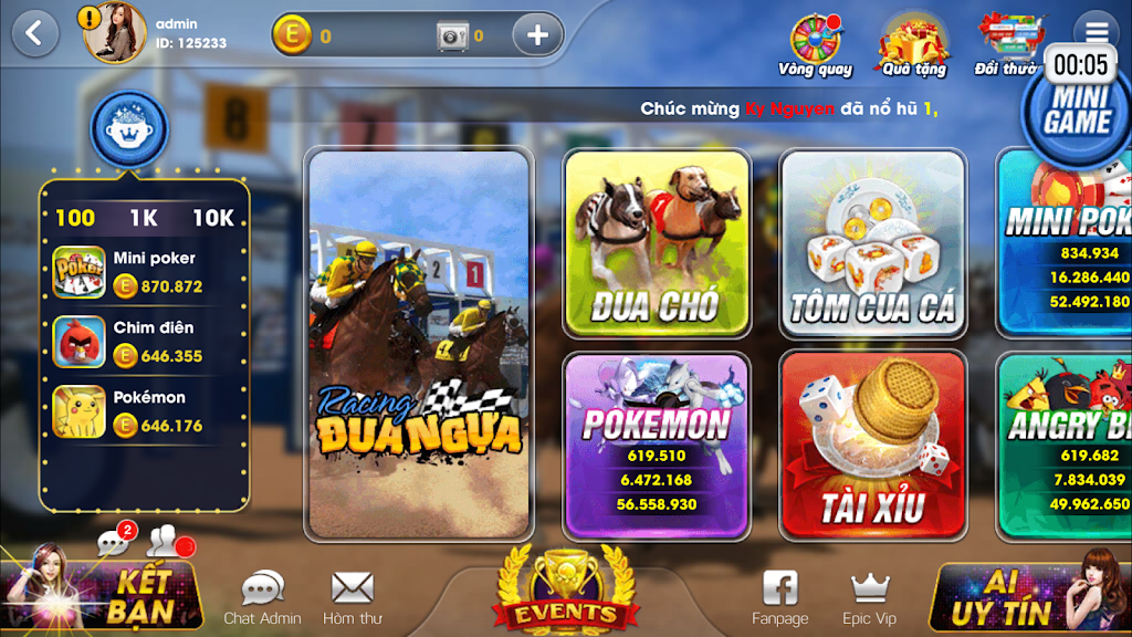 Epic JackPot: Đại gia Game bai Club ekran görüntüsü 1