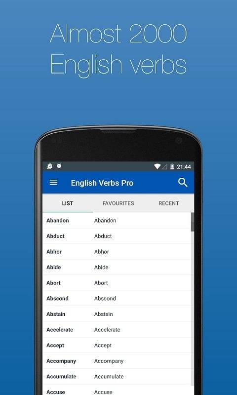 English Verb Conjugator Pro captura de pantalla 