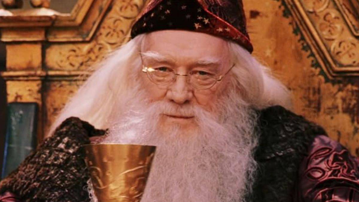 Richard Harris as Dumbledore in Harry Potter and the Sorcerer's Stone