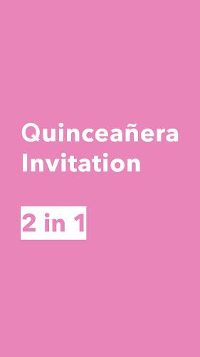 Create Quinceañera Invitation ekran görüntüsü 1