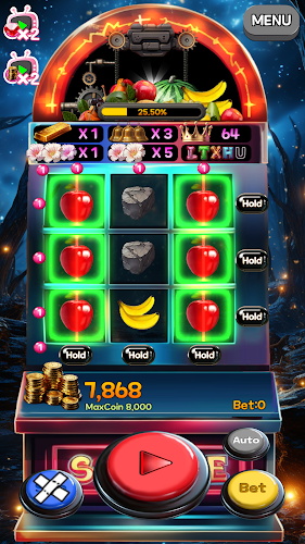 Heart-racey Fruits Golden Slot Screenshot 1