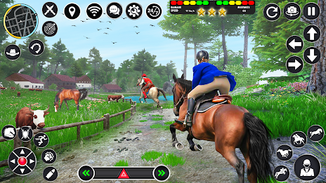 Horse Racing Games Horse Rider экрана 1