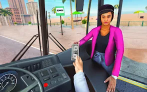 Bus Driving Sim- 3D Bus Games ảnh chụp màn hình 1