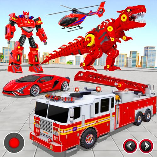 Screenshot Fire Truck Robot Car Game 1