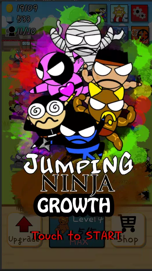 Ninja Growth - Brand new clicker game Mod captura de pantalla 