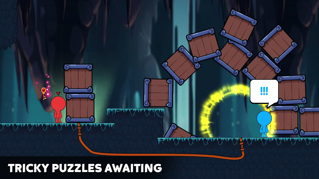 Stick World: Red Blue Journey Mod captura de pantalla 