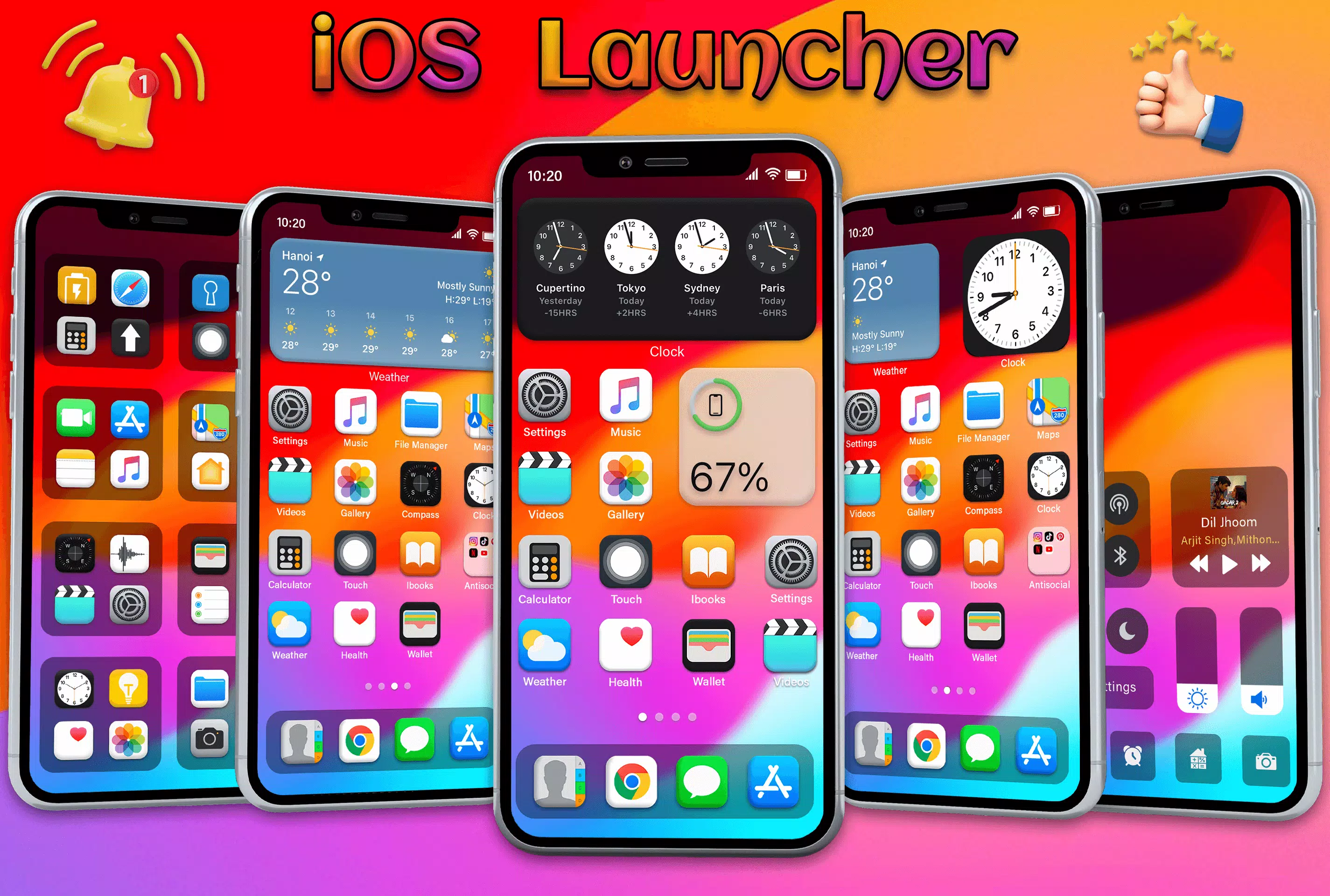 IOS Launcher - iOS 17 Pro স্ক্রিনশট 1