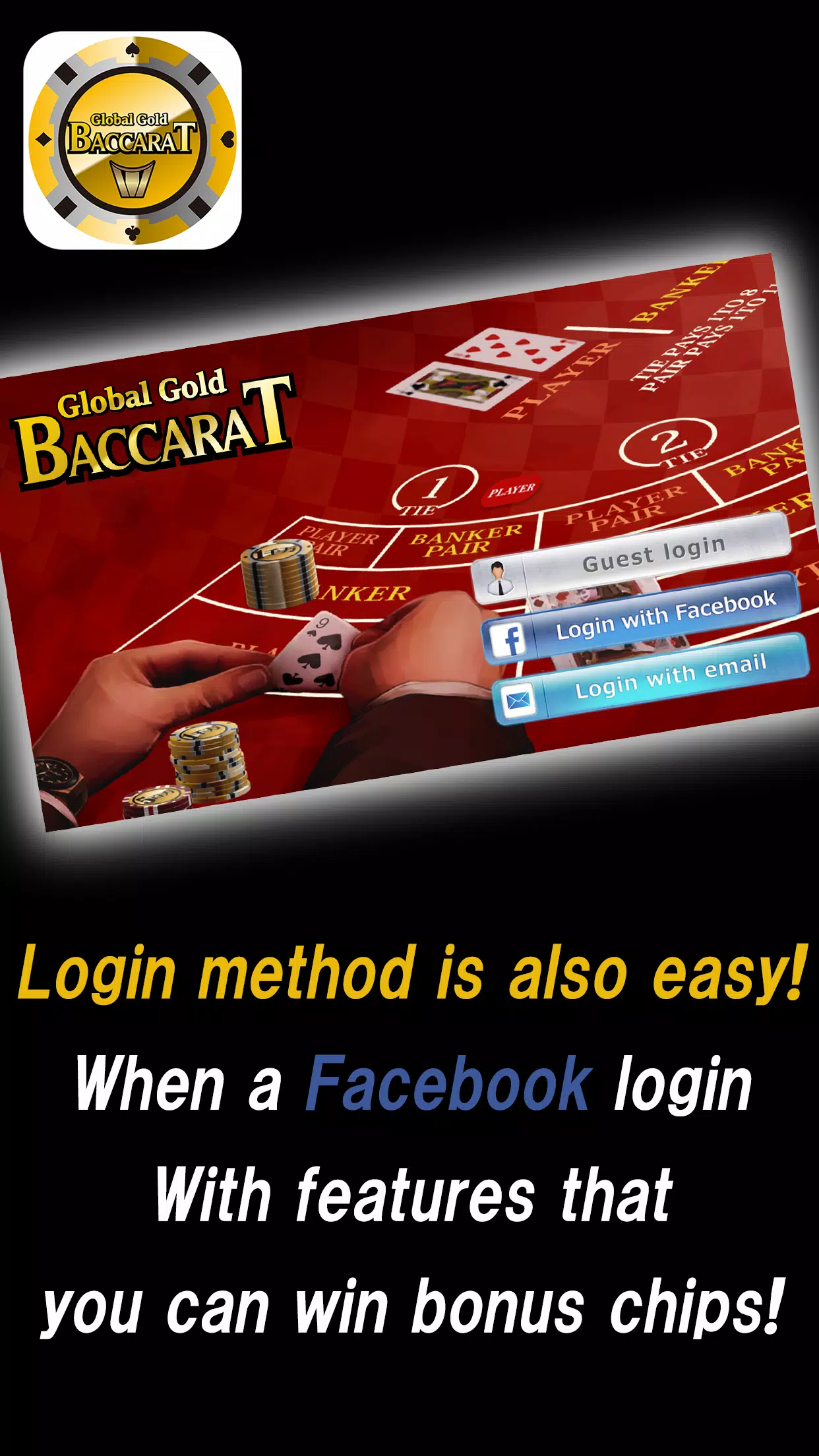 Global Gold Baccarat screenshot 1