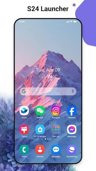 SO S24 Launcher for Galaxy S ekran görüntüsü 1