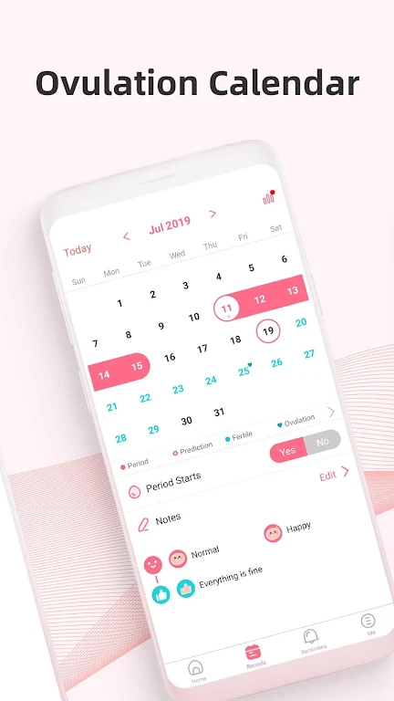 PinkBird Period Tracker zrzut ekranu 2