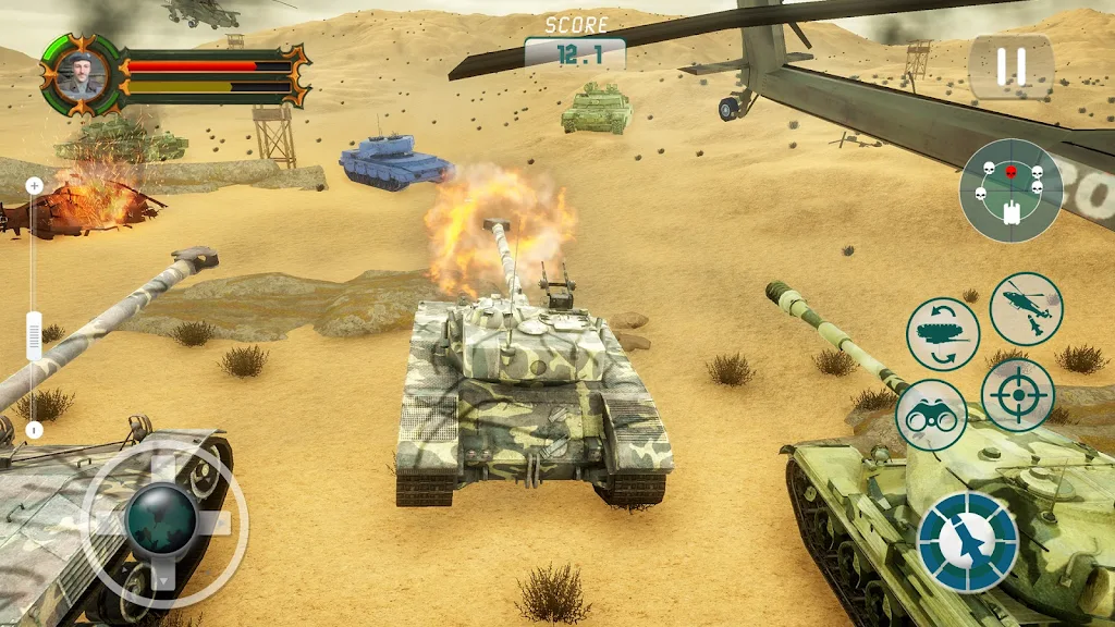 Army Tank Games Offline 3d ảnh chụp màn hình 1