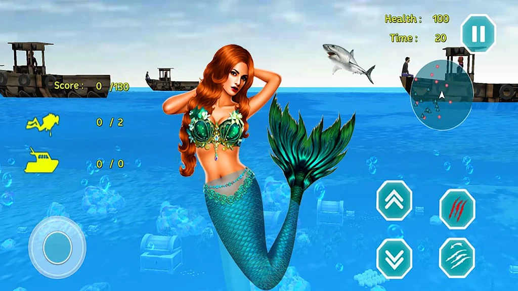 Mermaid Princess simulator 3D Captura de tela 1