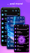 Blue Blossoms SMS Theme স্ক্রিনশট 3