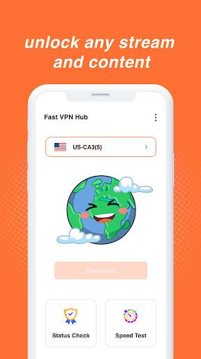 Fast VPNhub экрана 3