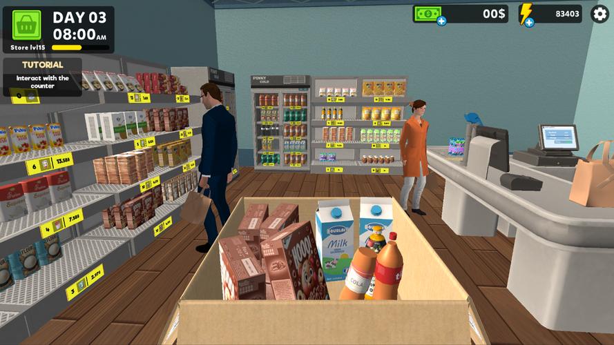 Supermarket Simulator Game 3D ảnh chụp màn hình 1