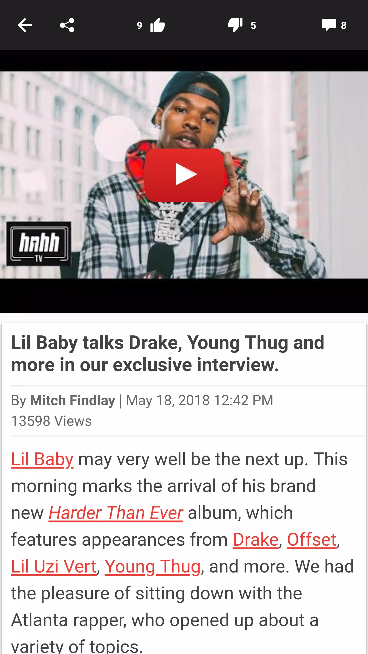 Hotnewhiphop HNHH screenshot 2