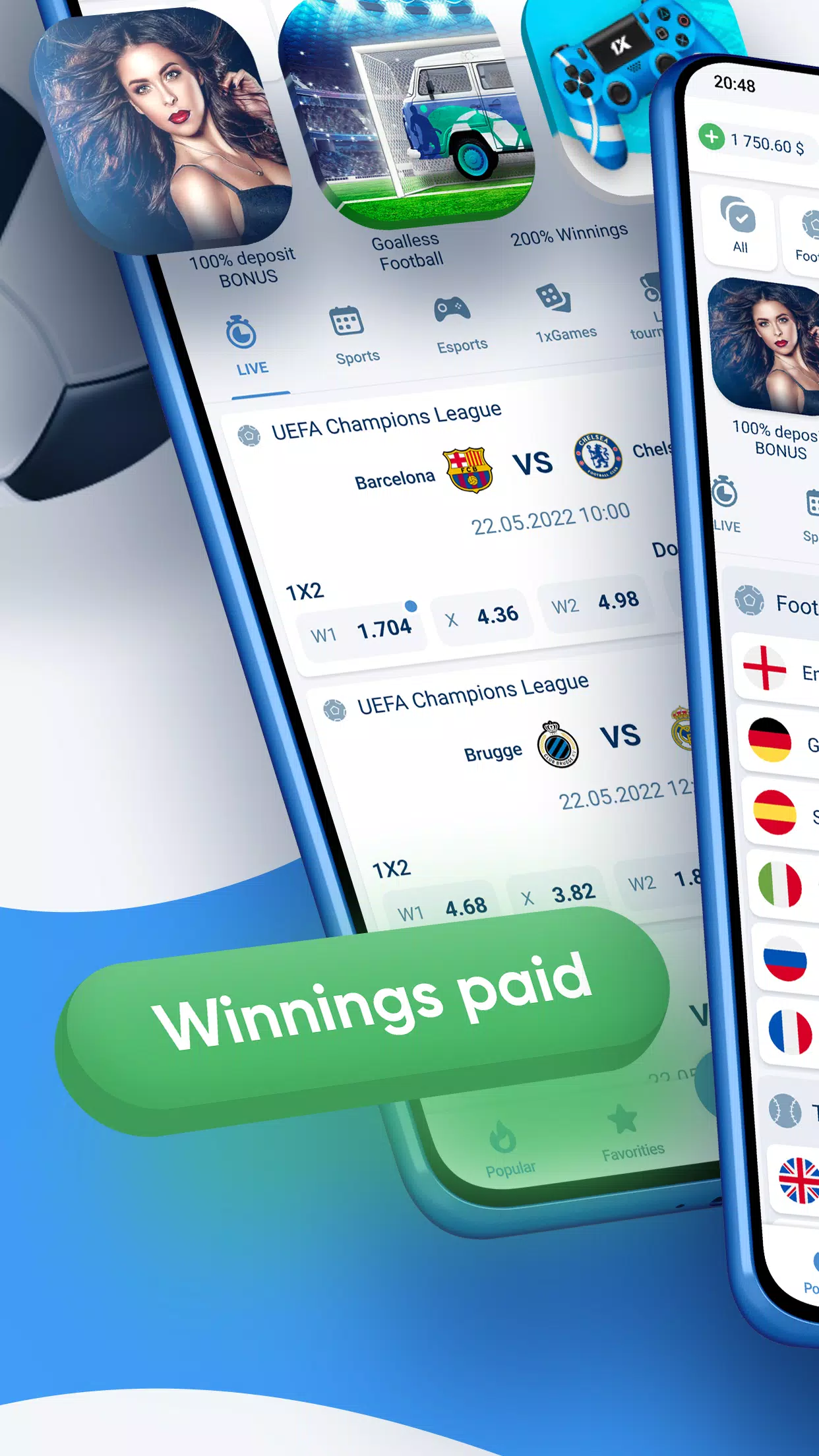 1xBet ﹣Sports Betting ảnh chụp màn hình 2