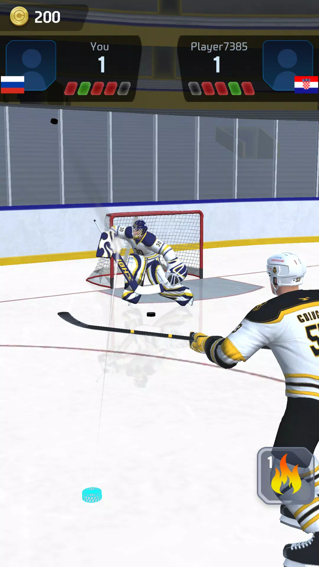 Hockey Game Stars 3D ဖန်သားပြင်ဓာတ်ပုံ 3