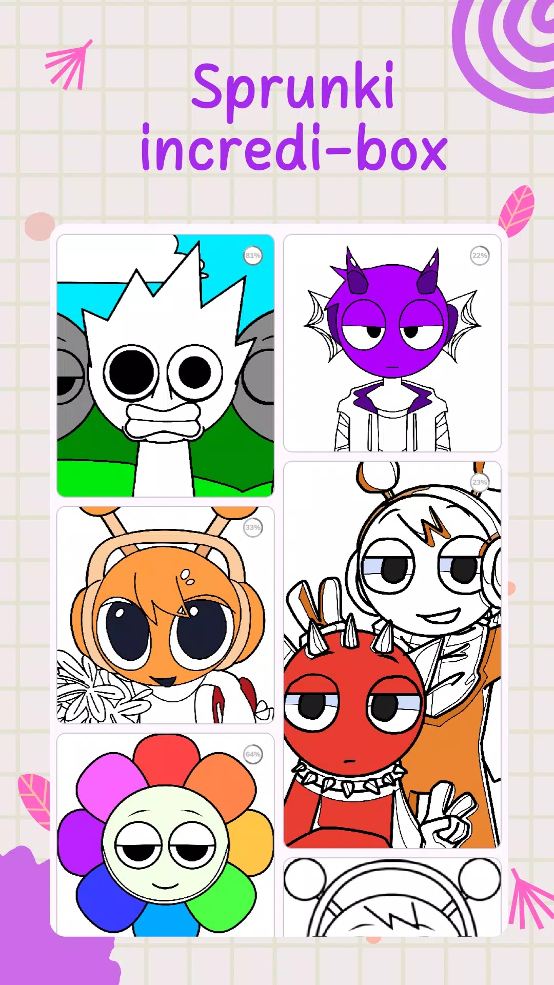 Sprunki Coloring by Number Screenshot 1