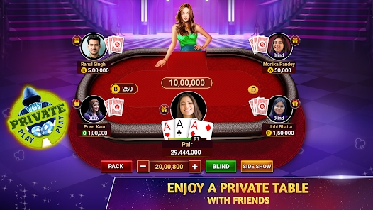 Teen Patti Octro 3 Patti Rummy ဖန်သားပြင်ဓာတ်ပုံ 3