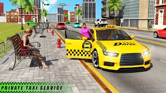 USA Taxi Car Driving: Car Game ảnh chụp màn hình 2