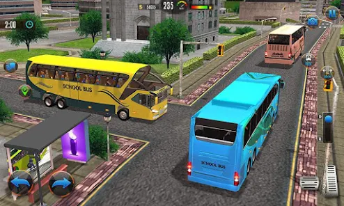 Offroad School Bus Drive Games экрана 2