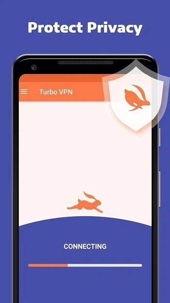 Turbo VPN - 开放式网络安全工具无流量限制快速上网应用截图第1张