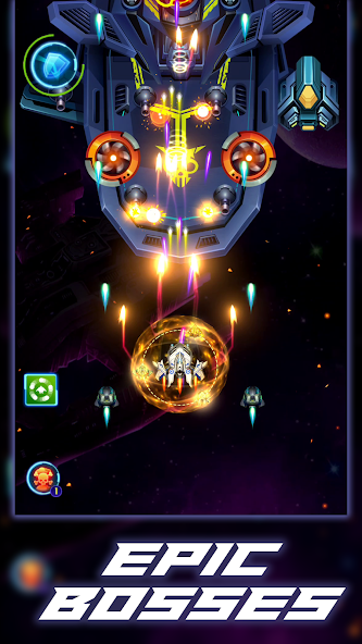 Galaxy Squad: Space Shooter Mod ảnh chụp màn hình 1