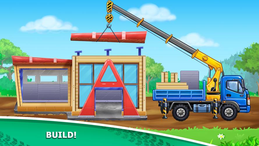 Kids truck games Build a house应用截图第4张
